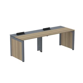 Escrivaninha Corporativa para 2 Pessoas 110x79,2cm Pscpp110 Noce Naturalle/Grafito