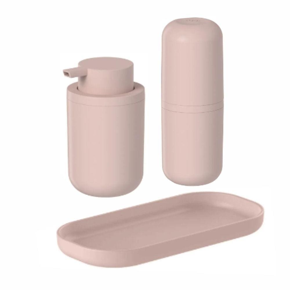 Kit Banheiro Bold Rosa - Ou