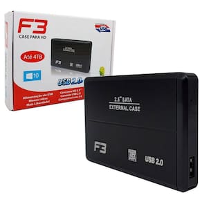 Gaveta Para Hd 2.5 F3, Usb 2.0, Preto - Cs-u2