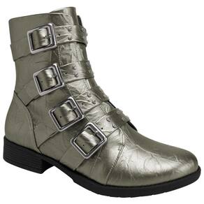 Coturno Cano Curto Piccadilly 653006 Feminino - Pewter