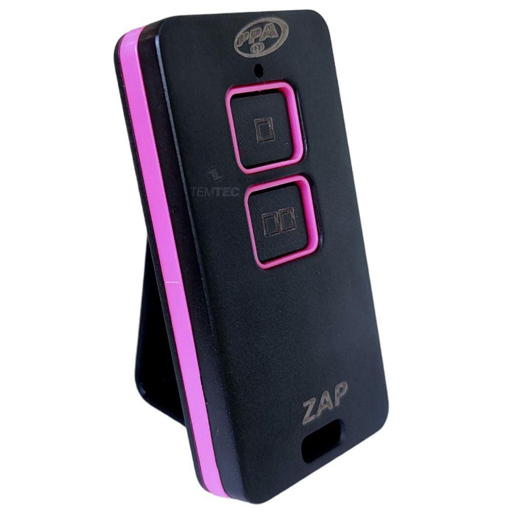 CONTROLE REMOTO PORTÃO ALARME 433,92MHz ZAP PPA ROSA E PRT
