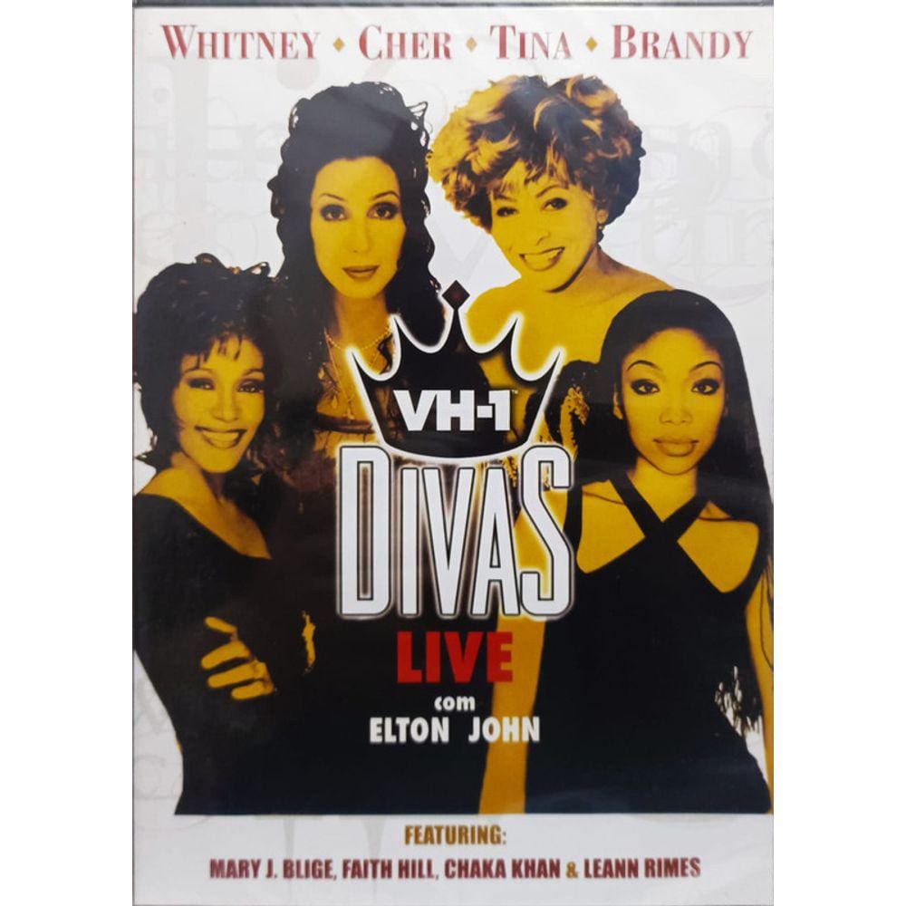 DVD - Divas Live VH-1 (WHITNEY HOUSTON / CHER / TINA TURNER