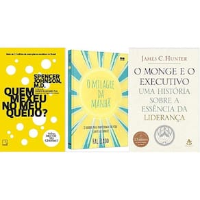 Kit 3 Livros Quem Mexeu No Meu Queijo + O Milagre Da Manhã +