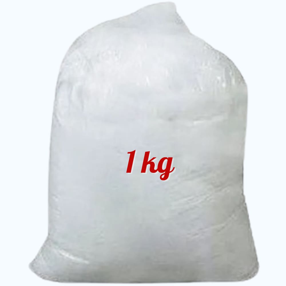 1 Kg de Fibra Siliconada para Almofada, Pelúcia e Artesanato