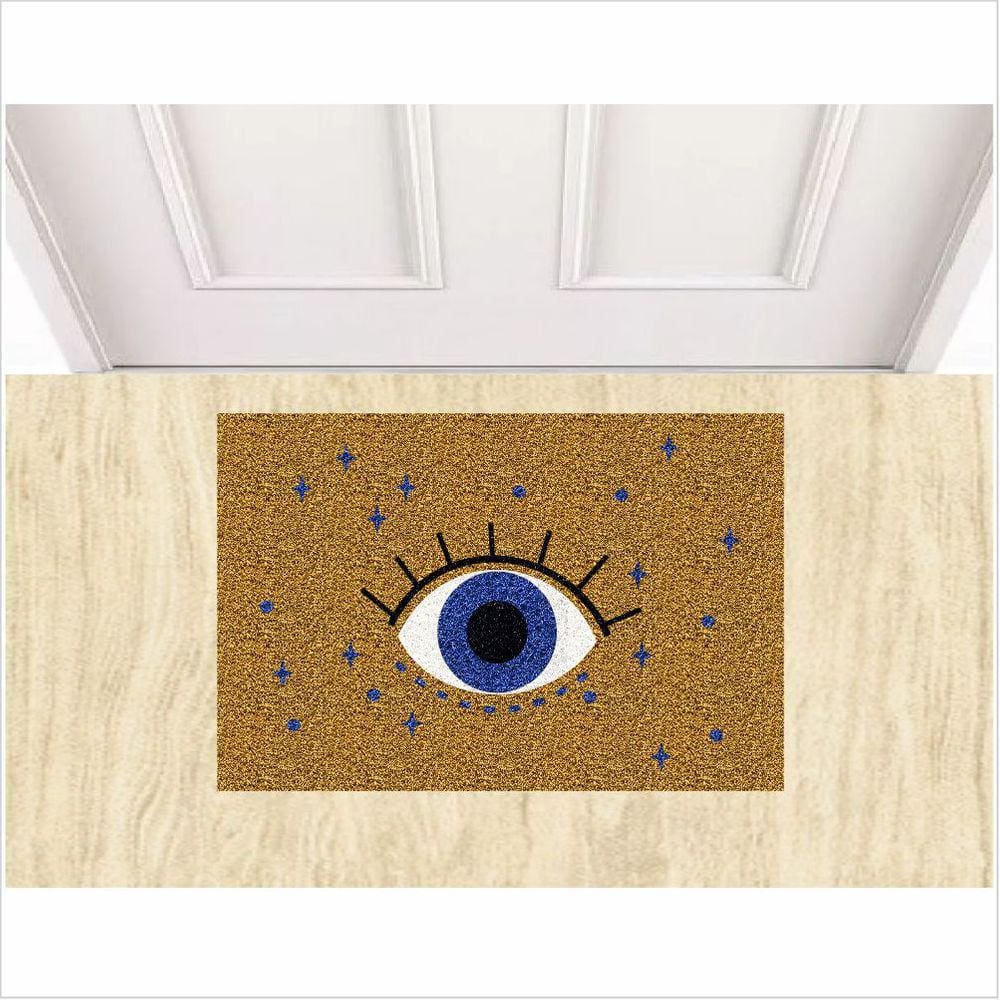Tapete Antiderrapante Olho Magico 60X40 Ouro