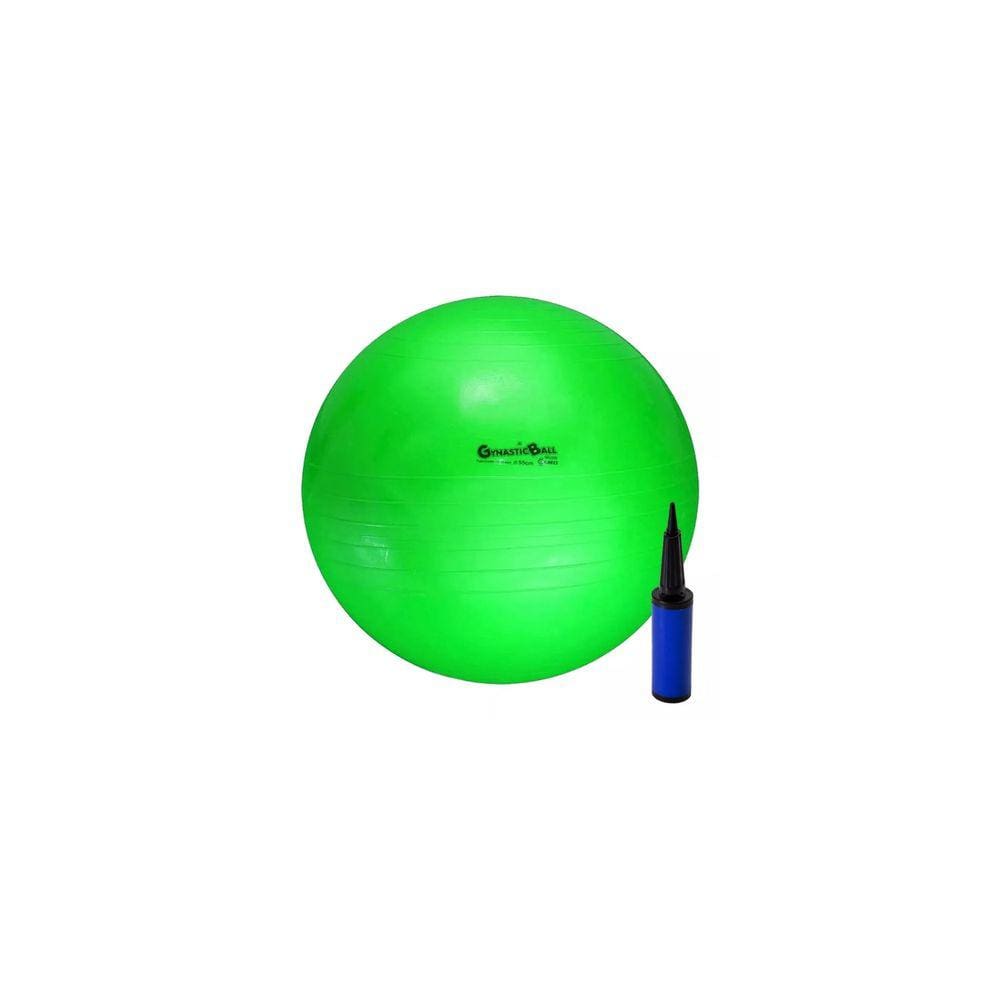 Bola Suíça Ginástica Fisioterapia Pilates 55cm Carci Verde