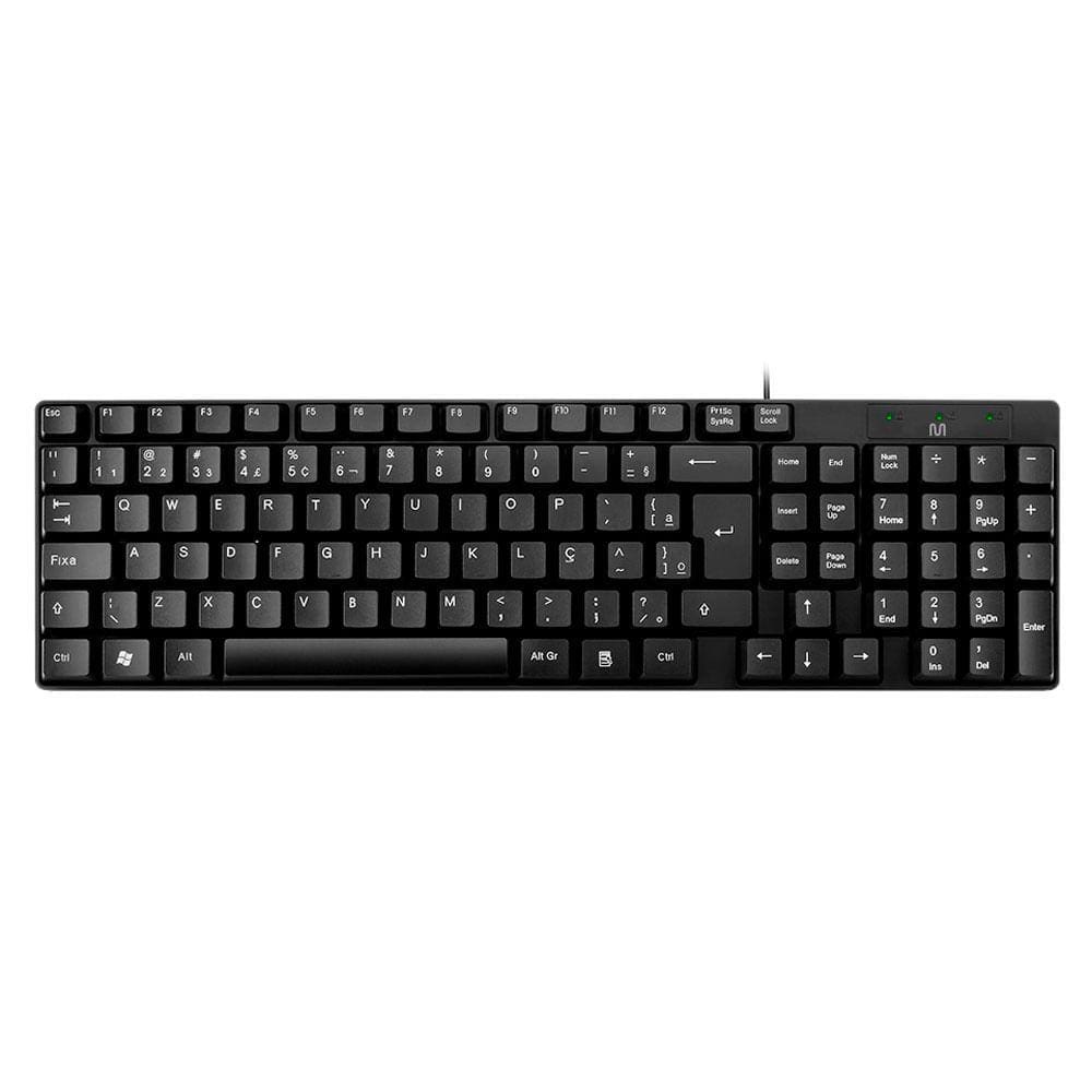 Teclado Multilaser com Fio USB Compacto TC193