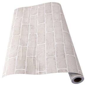 Papel de Parede Adesivo Lavável Tijolos 3D Cinza 20m x 45cm