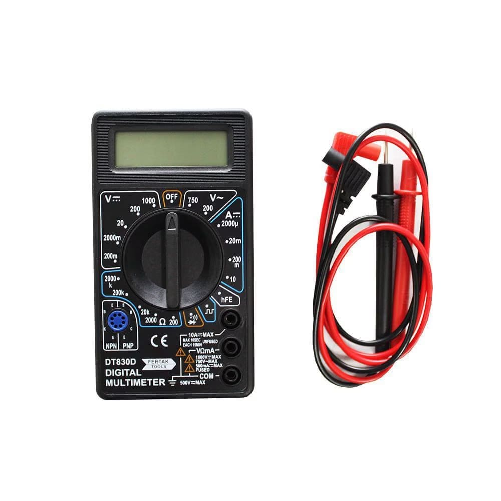 Multimetro Digital Portatil DT830D Fertak