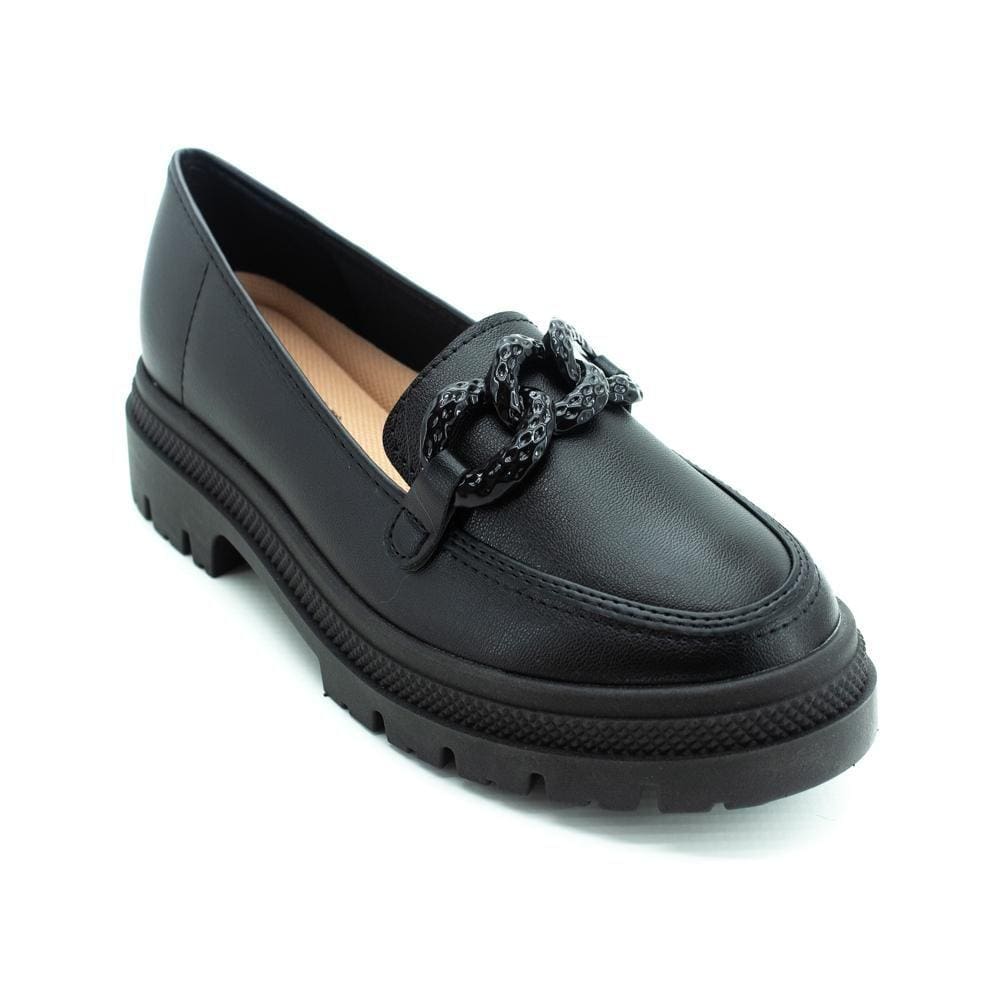 Sapato Mocassim Feminino Moleca 5775.101 - Preto