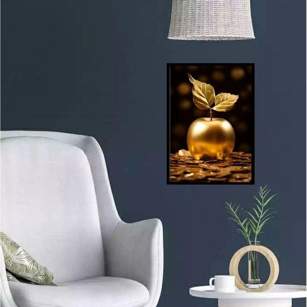 Quadro Arquétipo Maçã Dourada 33X24Cm