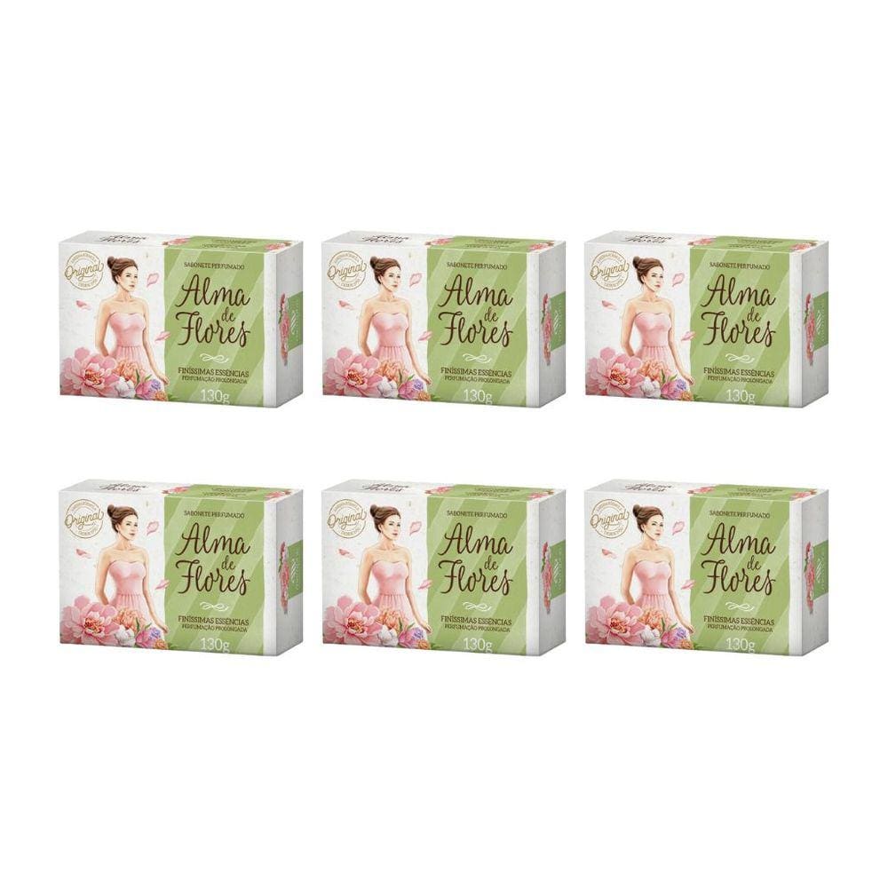 Sabonete Alma de Flores 130g Finissimas Essencias-Kit C/6un