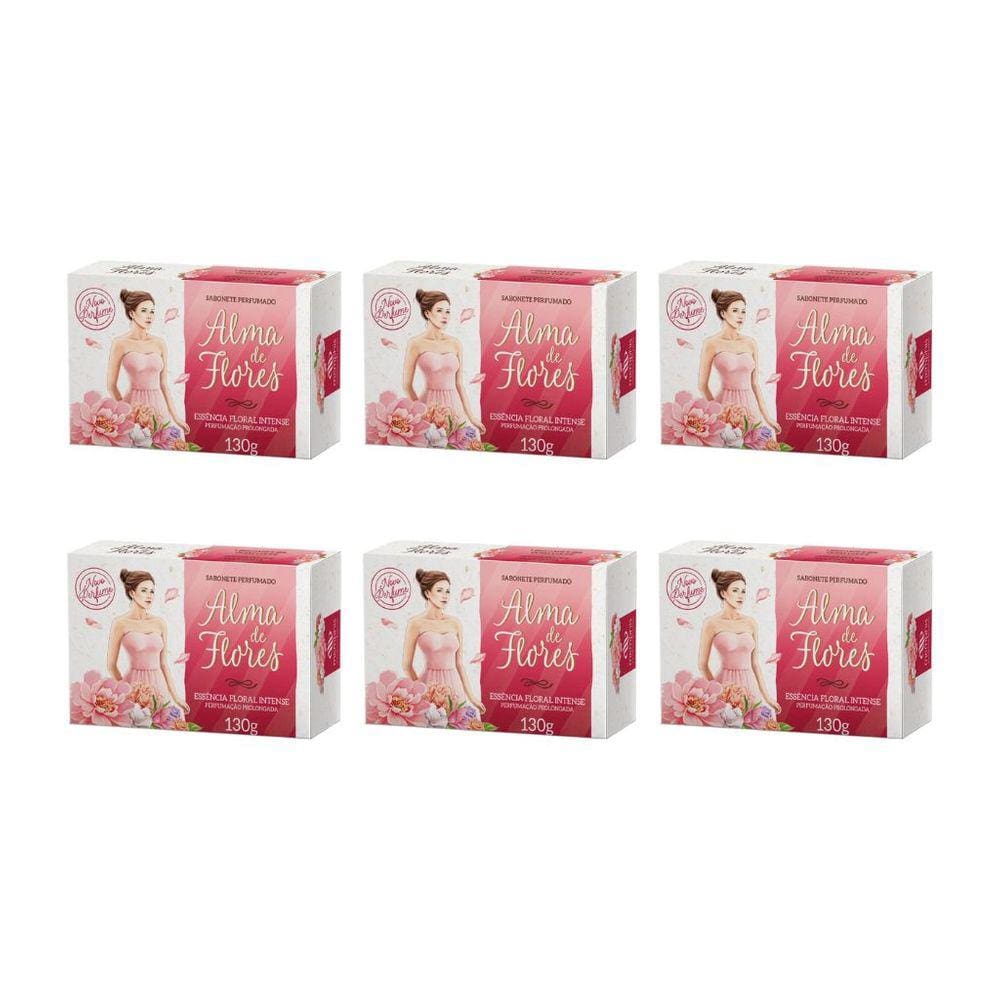 Sabonete Alma de Flores 130g Floral Intense-Kit C/6un