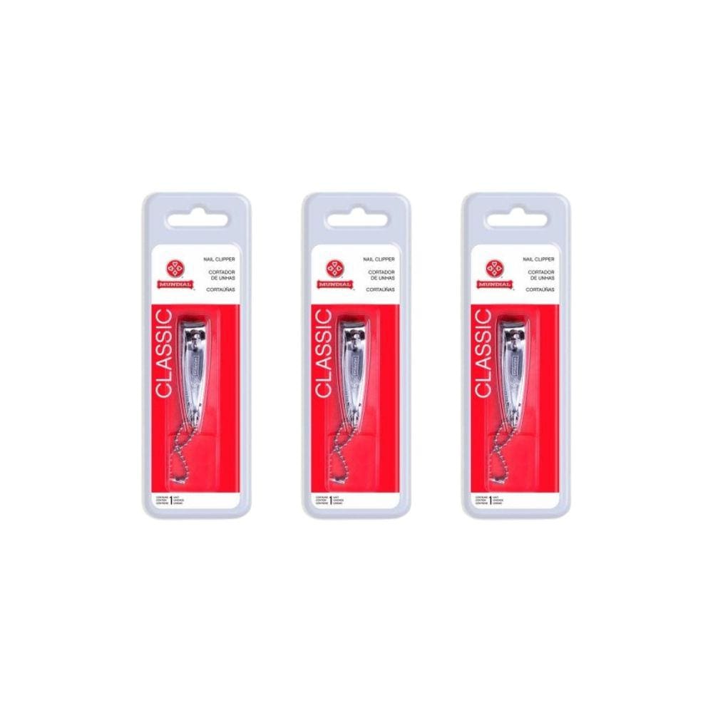 Cortador de Unhas Mundial ref 120 Blister Pequeno-Kit C/3un
