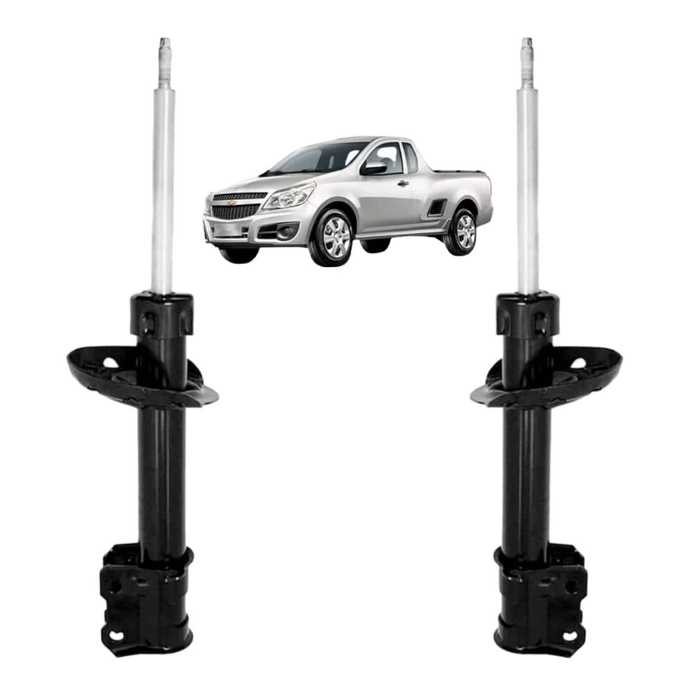 Par Amortecedor Nakata Dianteiro Esquerdo + Direito Chevrolet Montana 2011 A 2020