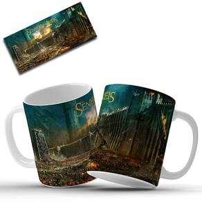 Caneca do Senhor Dos Anéis Personalizada em Cerâmica 325ML