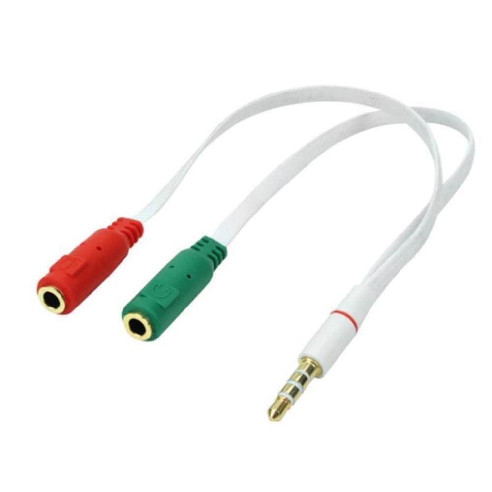 Cabo P3 Macho X 2 P2 Fêmea Pra Microfones