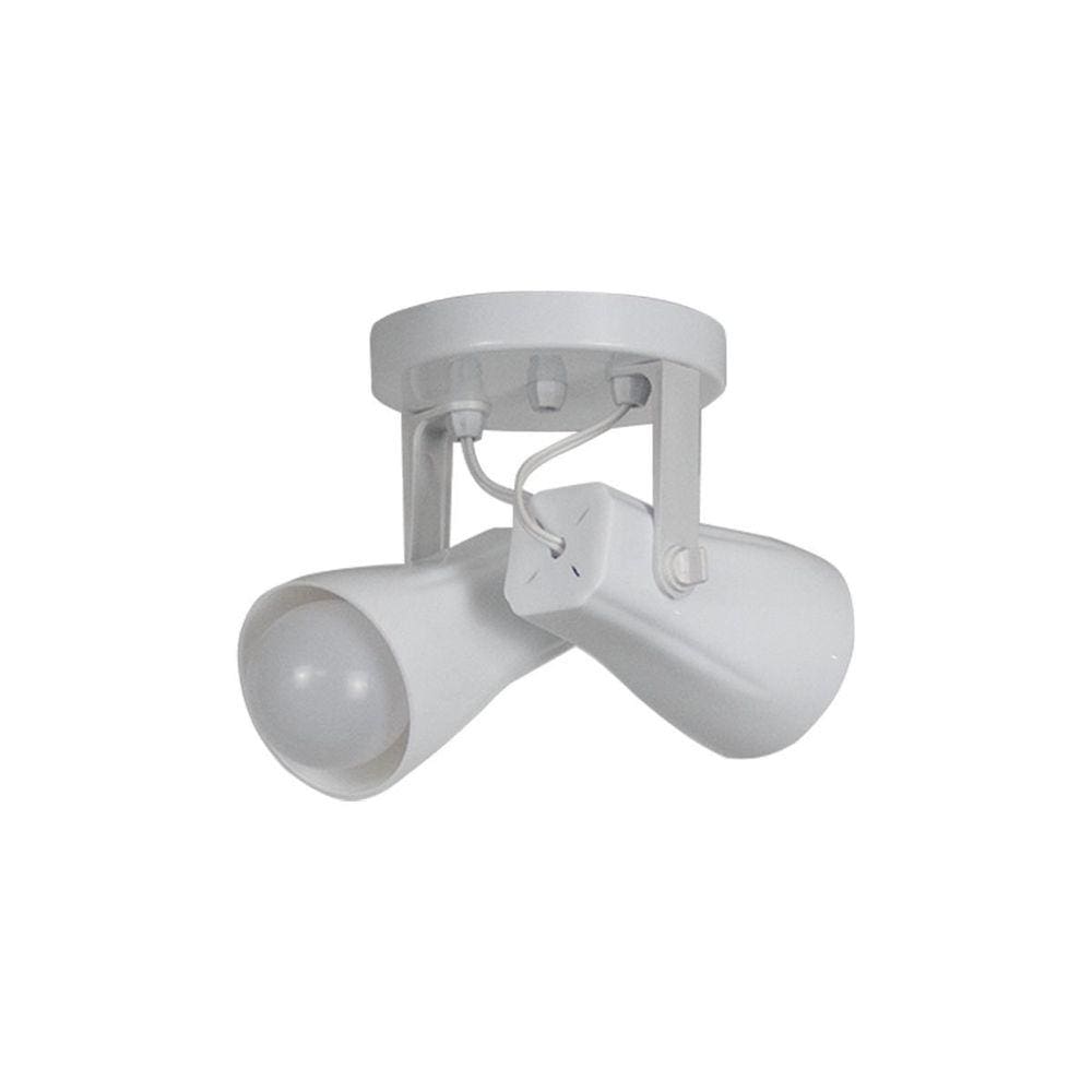 Spot De Sobrepor Duplo 2 Alpha Direcionável E27 Branco