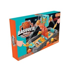 Mini Jogo de Basquete Pinball Alavancas Dedo Infantil Multikids BR2012