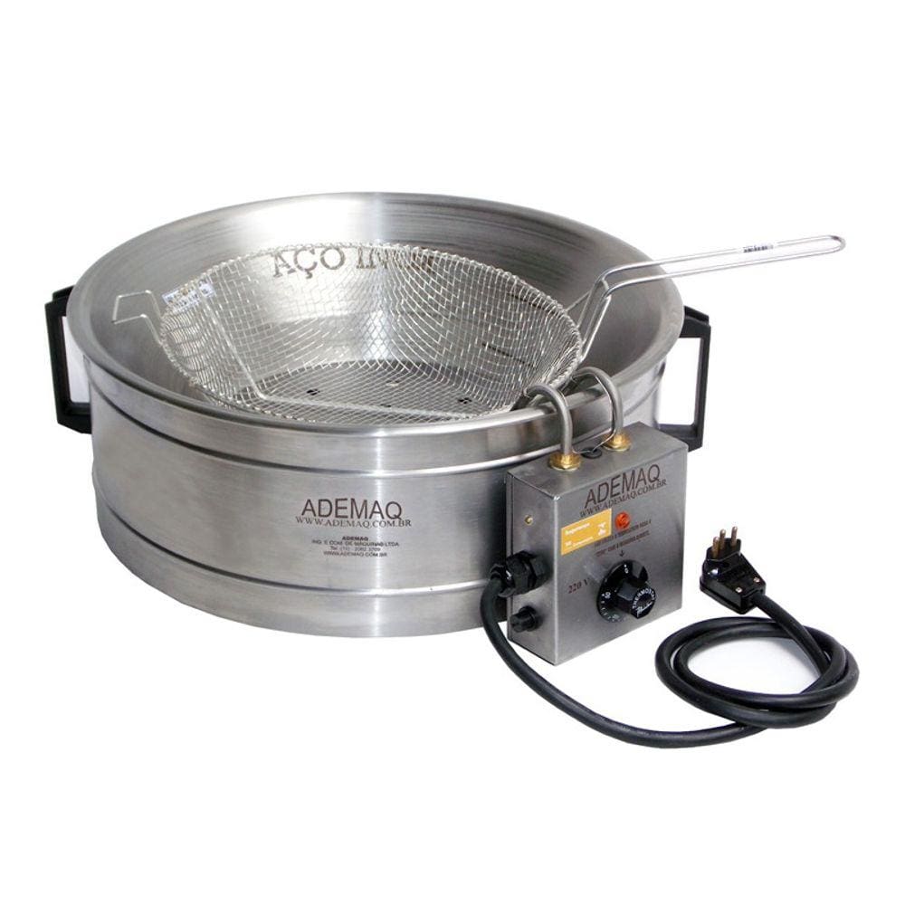 Tacho de Fritura Elétrico 5 Litros Bacia Inox Ademaq