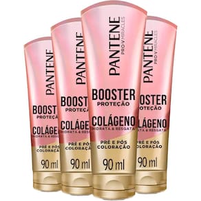 Kit Booster De Proteção Pantene Colágeno Pré e Pós Coloração 90ml - 4 Unidades