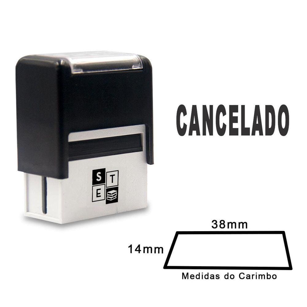 Carimbo Automático Cancelado Preto