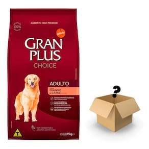 Ração Gran Plus Cães Choice Adultos Frango E Carne - 15kg +Surpresa