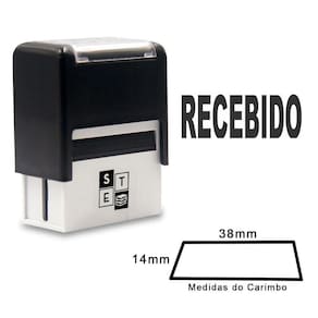Carimbo Automático Recebido Preto