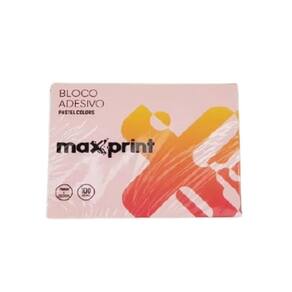 Bloco Adesivo Pastel Colors 76X102 C/100 Fls - Maxprint
