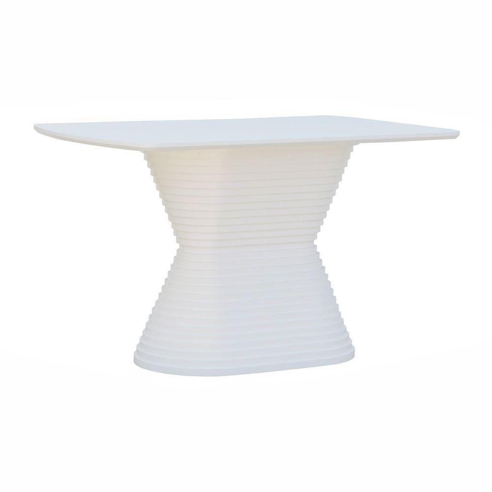 Mesa De Jantar Apollo Tampo Retangular 136x80cm Branco