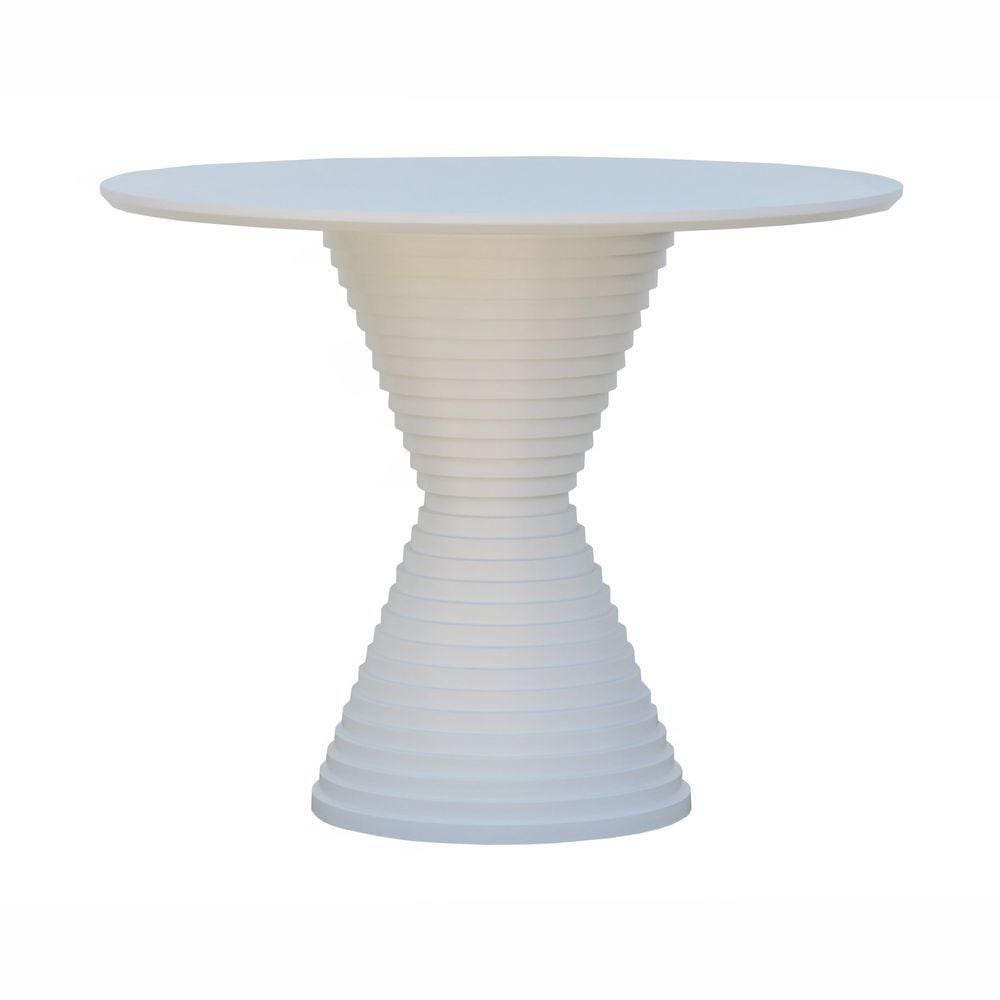 Mesa De Jantar Apollo Tampo Redondo ø100 Branco