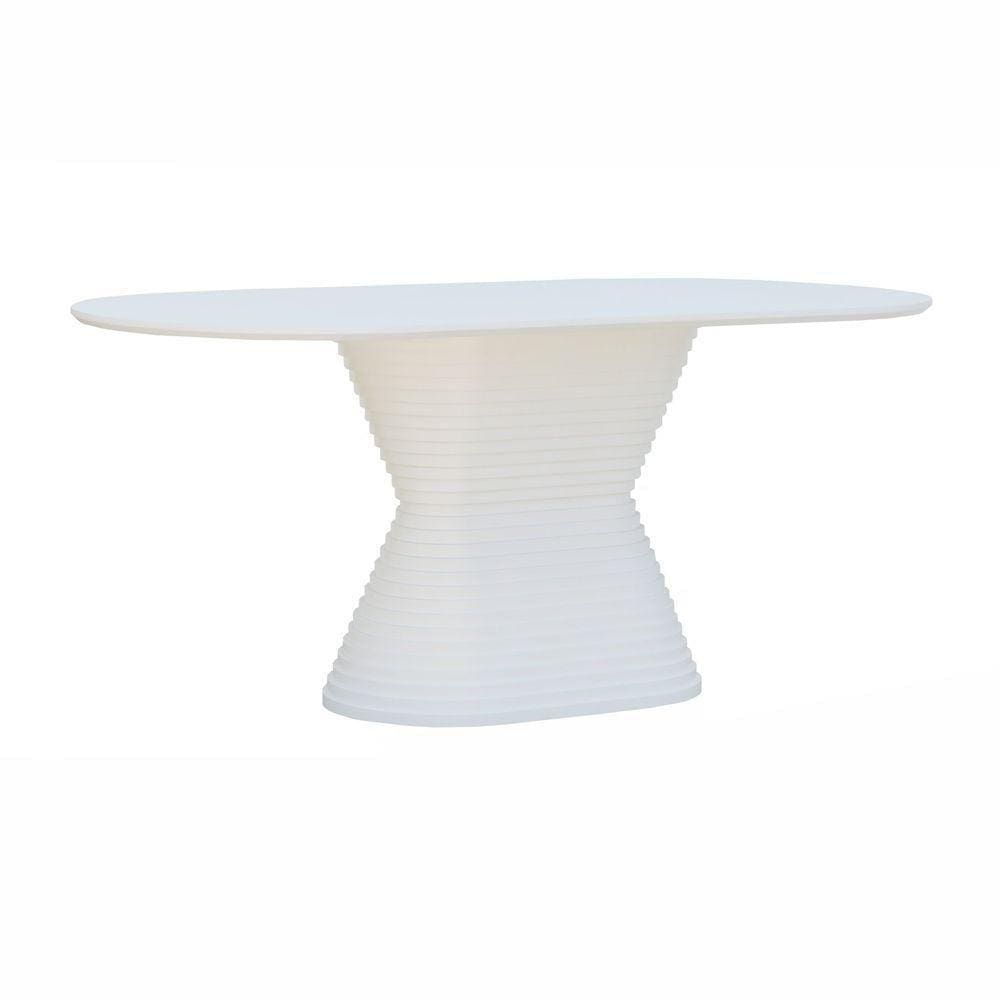 Mesa De Jantar Apollo Tampo Oblongo 180x90cm Branco