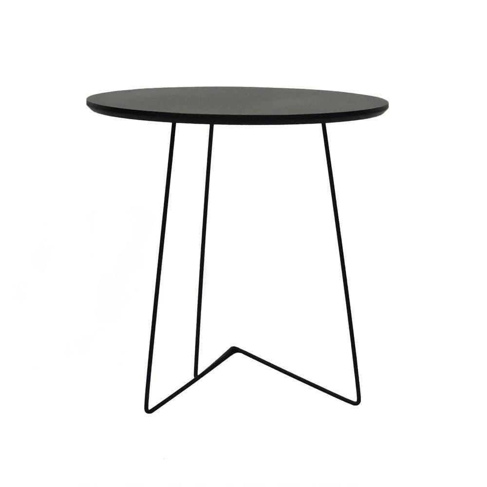 Mesa Lateral Gabi ø420x455 Preto