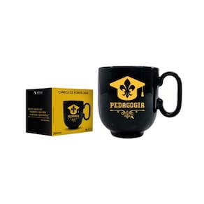 Caneca Forma Preta Pedagogia 350 ML - Allmix
