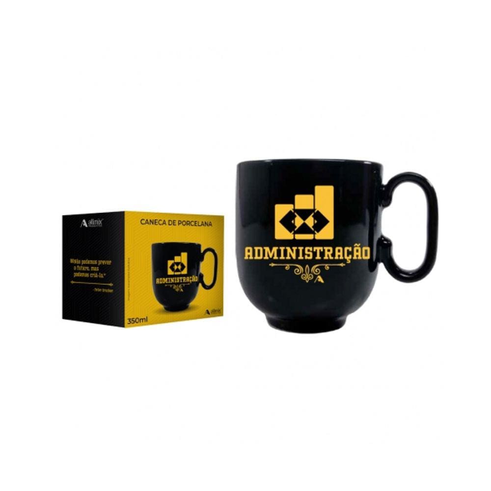 Caneca Forma Preta Administração 350 ML - Allmix