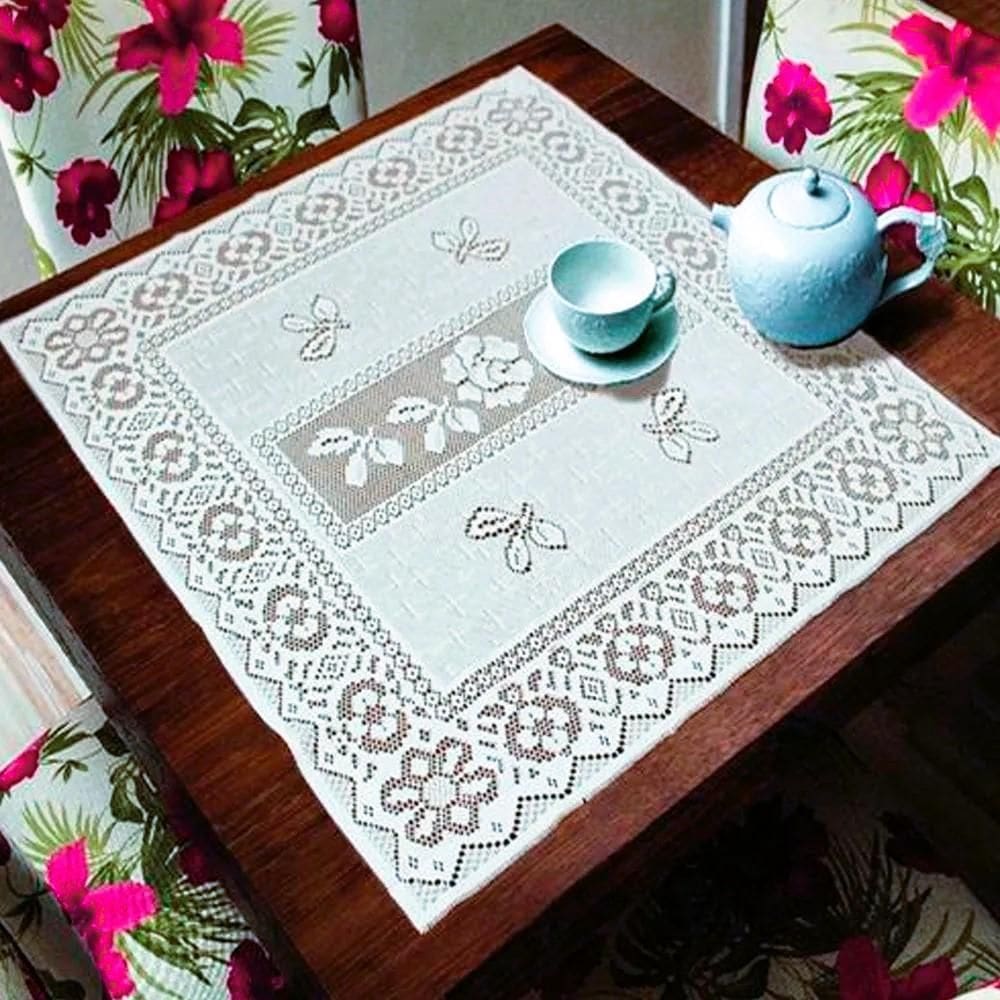 Toalha Quadrada 75X75Cm Valência Branca Interlar