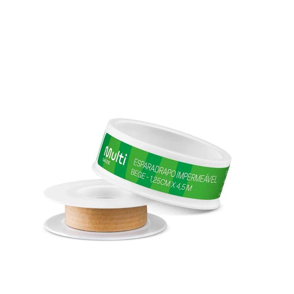 Esparadrapo Fixação Bege Impermeável 1,25cmx4,5m Free Latex Multi HC674