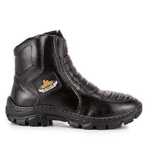 Coturno Bota Masculino Adventure Shoes Em Couro Motors Preto