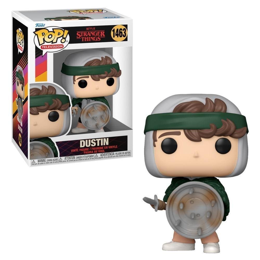 Boneco Funko Pop Stranger Things S4 Dustin With Shield