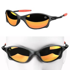 Lupa Sol Oculos Juliet Mandrake Metal Protecao UV + Case estiloso lente espelhada qualidade premium