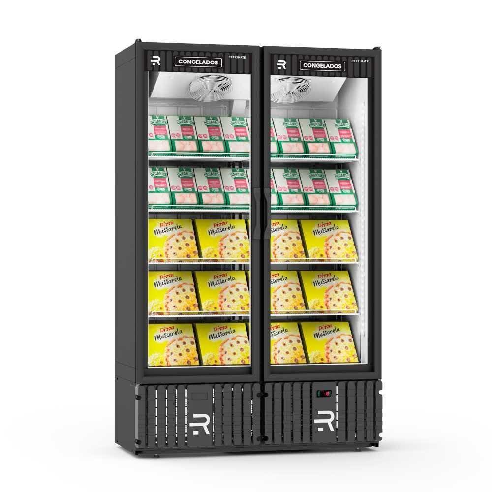 Visa Cooler Congelados 2 Portas Preto VCCO2P 220V - Refrimate