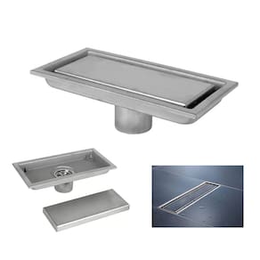 Ralo Linear Oculto Inox 20cm Invisivel Banheiro Lavabo Lavanderia Anti Odor Resistente Seguro Anti Inseto