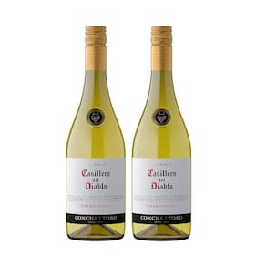 Kit Vinho Casillero Del Diablo Chardonnay Branco 750ml 2uni