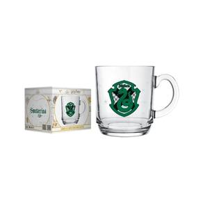 Caneca De Vidro Harry Potter Casas 300 ML Sonserina -Allmix