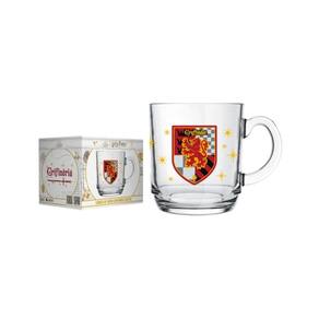 Caneca De Vidro Harry Potter Casas 300 ML Grifinória - Allmix