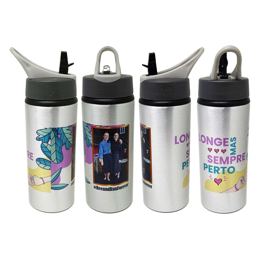 Squeeze Garrafa Personalizado Amigas Longe Mas Sempre Perto