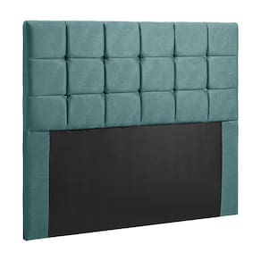 Cabeceira Julia Cama Box Casal 140cm Estofada em Veludo Ciano Shop das Cabeceiras