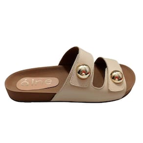 Sandalia Birken Aine Store Rasteira Almeria Chinelo Feminino Off White
