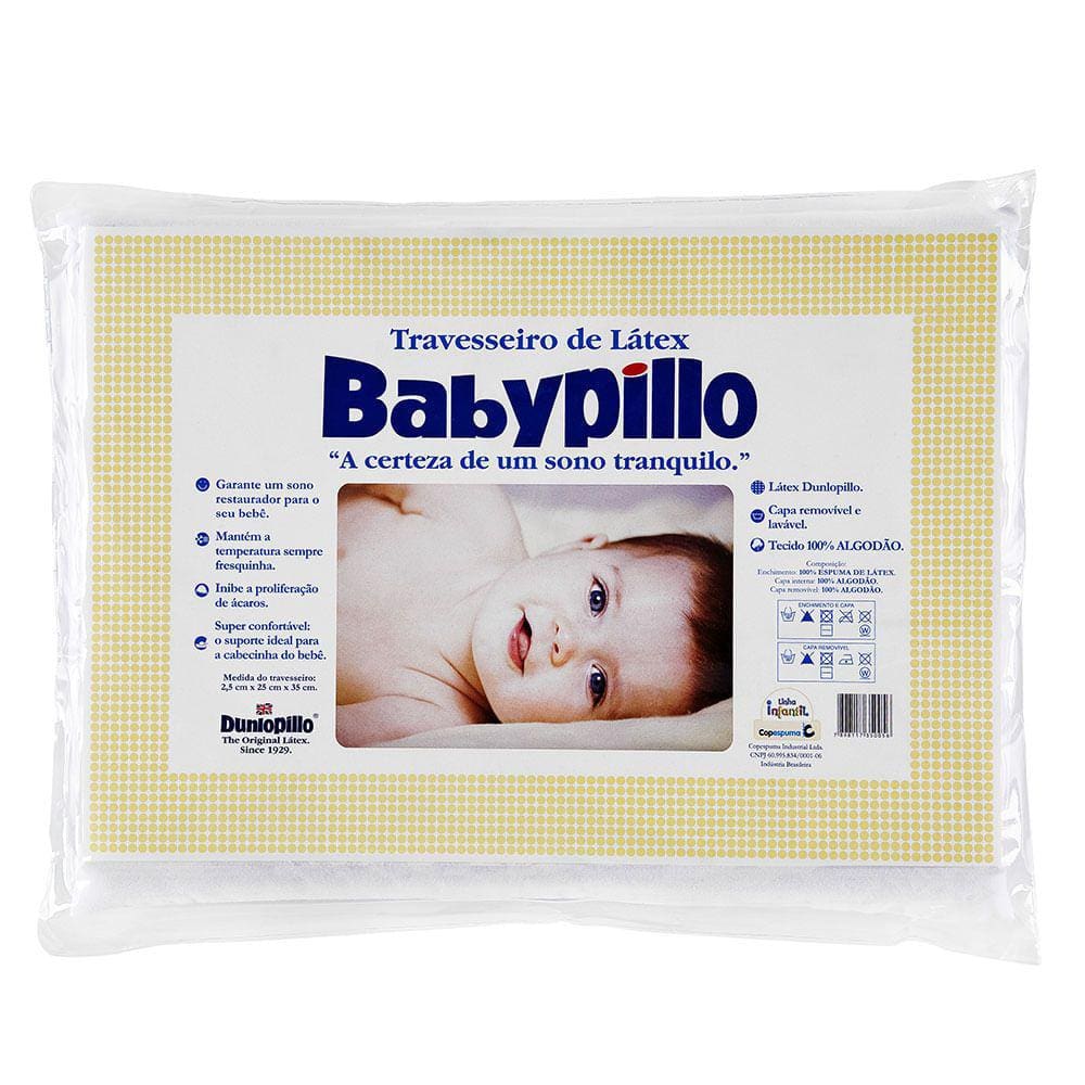 Travesseiro Latex Babypillo 25X35
