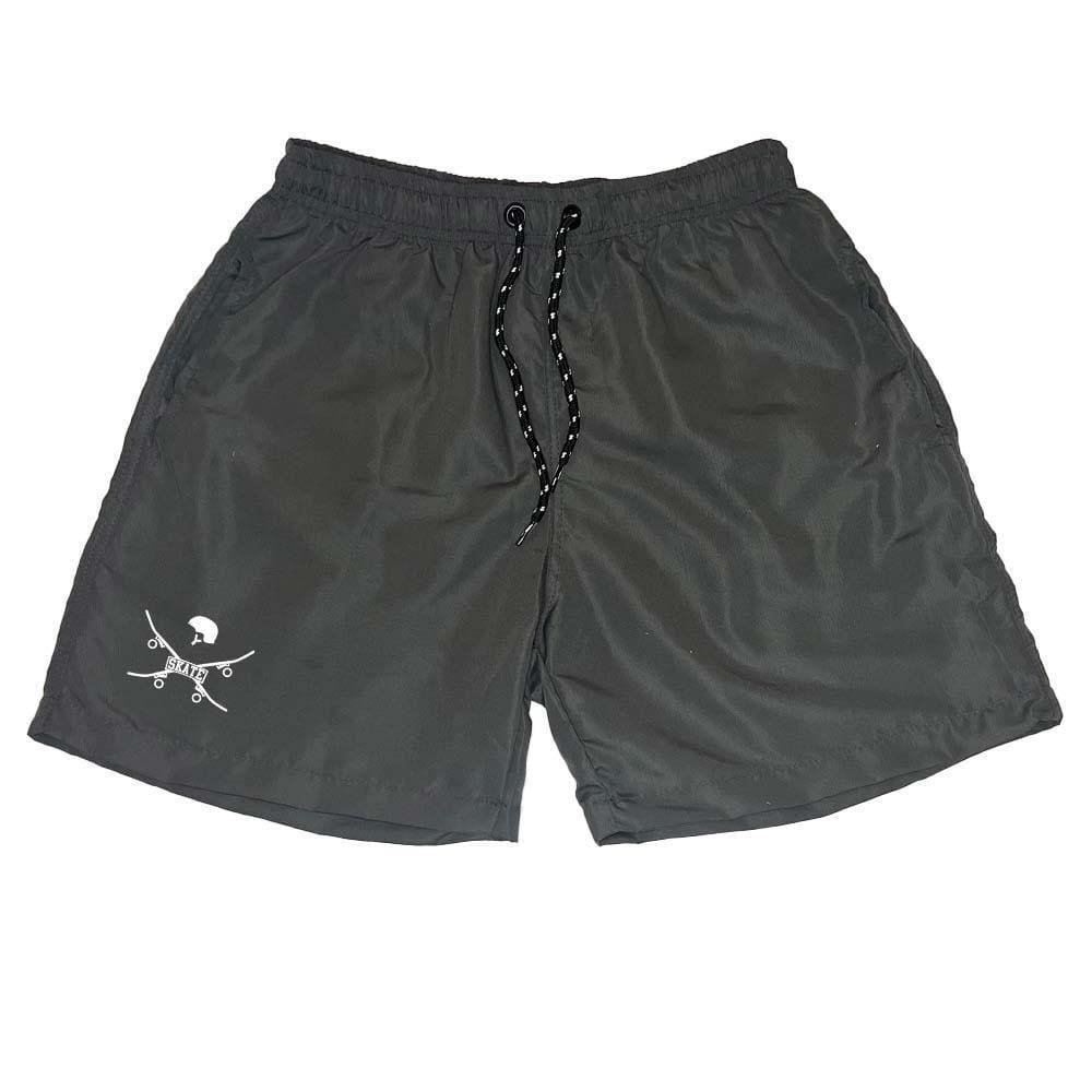 Short Masculino Tactel Estampado Skate Bolsos Laterais